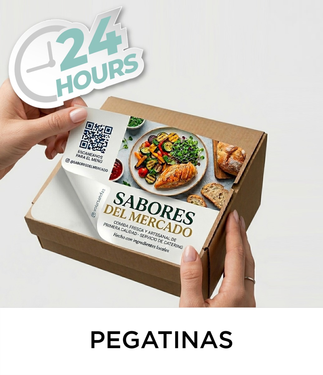ADHESIVOS IMPRESIÓN RÁPIDA 24 HORAS