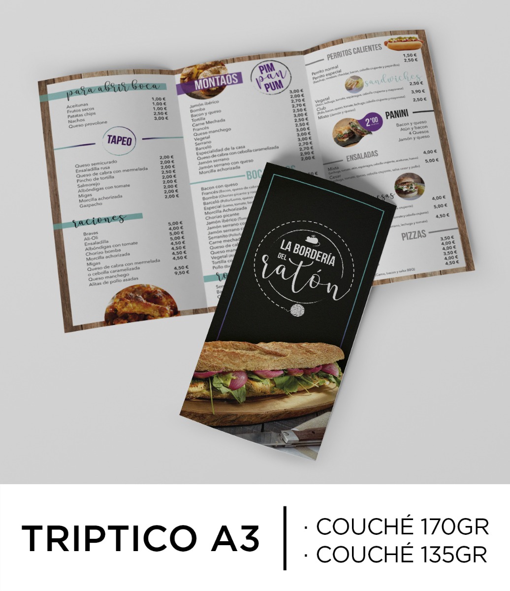 Trípticos A3