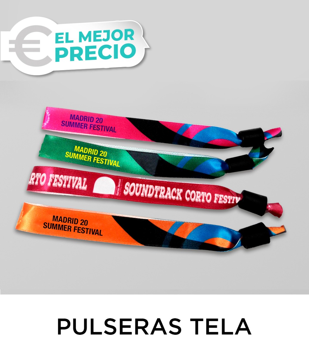 Pulseras personalizadas de tela 