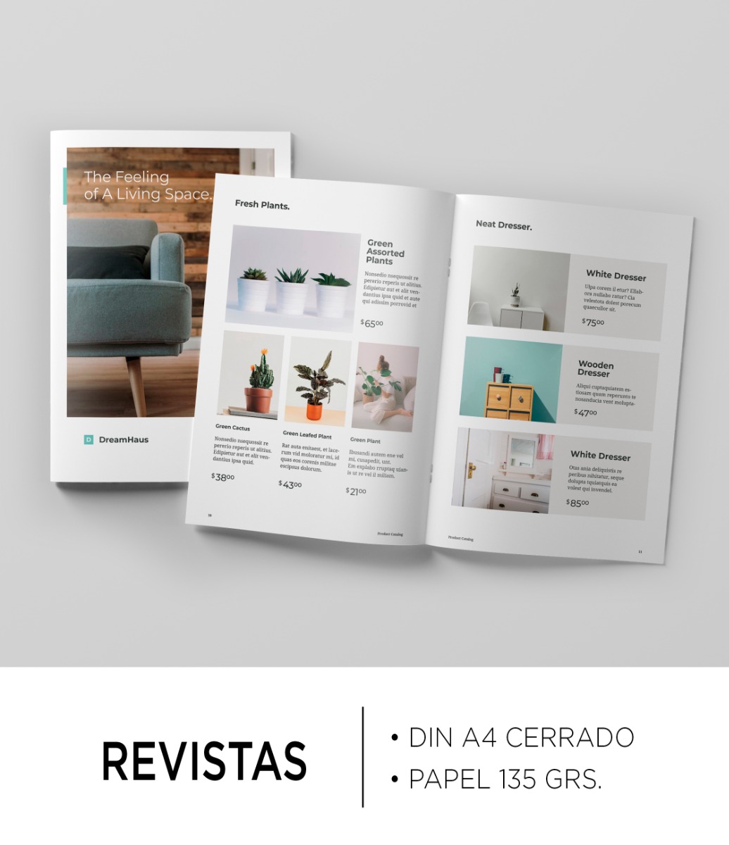 Revistas Grapadas en DIN A4