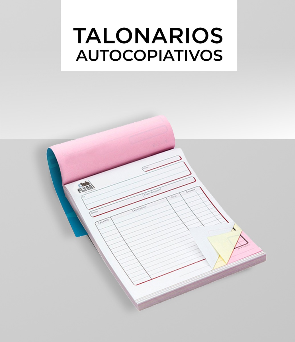 TALONARIOS AUTOCOPIATIVOS ENGOMADOS