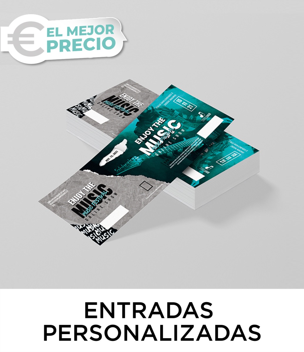 ENTRADAS PERSONALIZADAS LOW COST