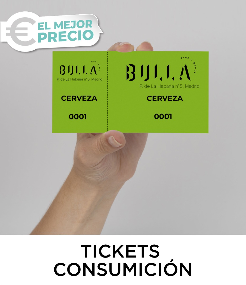 Tickets de consumición Personalizados y Económicos