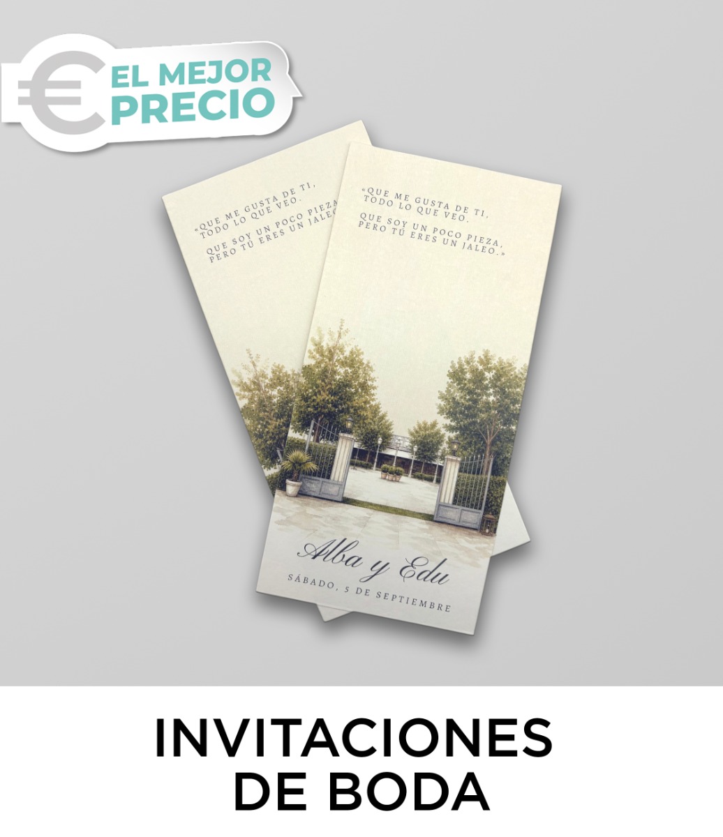 INVITACIONES DE BODA AL MEJOR PRECIO