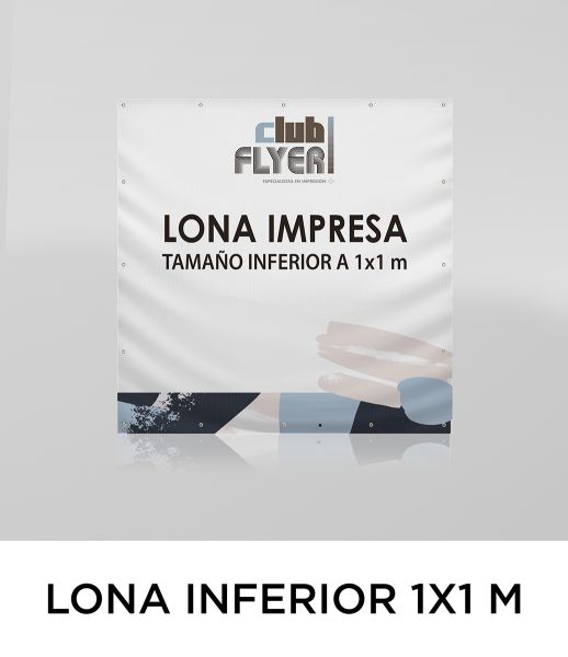 Lona impresa inferior 100 x 100 cm