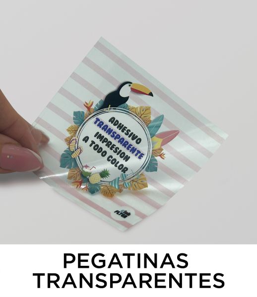 Pegatinas Vinilo Transparente Corte Recto