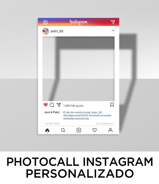 Photocall Instagram personalizado