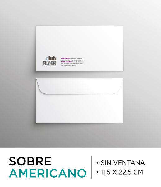 Sobre Americano sin Ventana personalizado