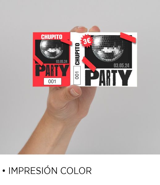 Tickets de consumici&oacute;n impresi&oacute;n a color