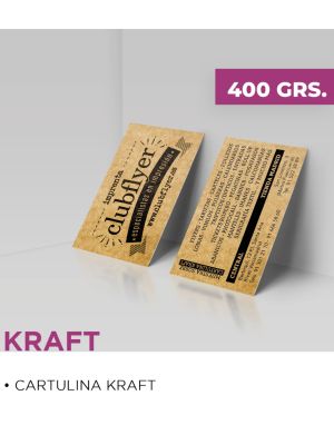 Tarjetas Kraft