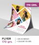 Flyer 170 gramos personalizados