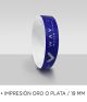 Pulsera Tyvek 19 mm tinta metalizada