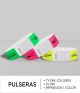 Pulseras Tyvek 25 mm tinta negro