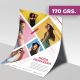 Flyer 170 gramos personalizados