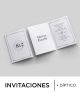 Invitaciones Personalizas Díptico