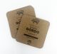 Posavasos en Kraft Cuadrados