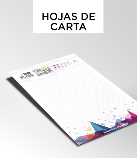 Hojas de Carta