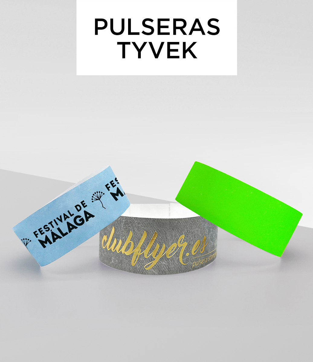 Pulseras Tyvek