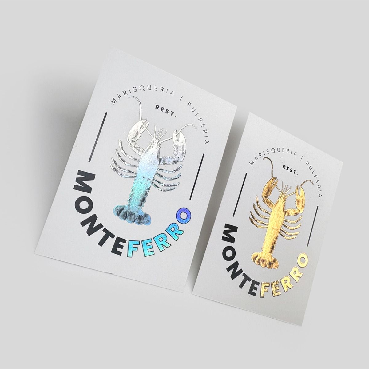 Pegatinas con stamping holográficas